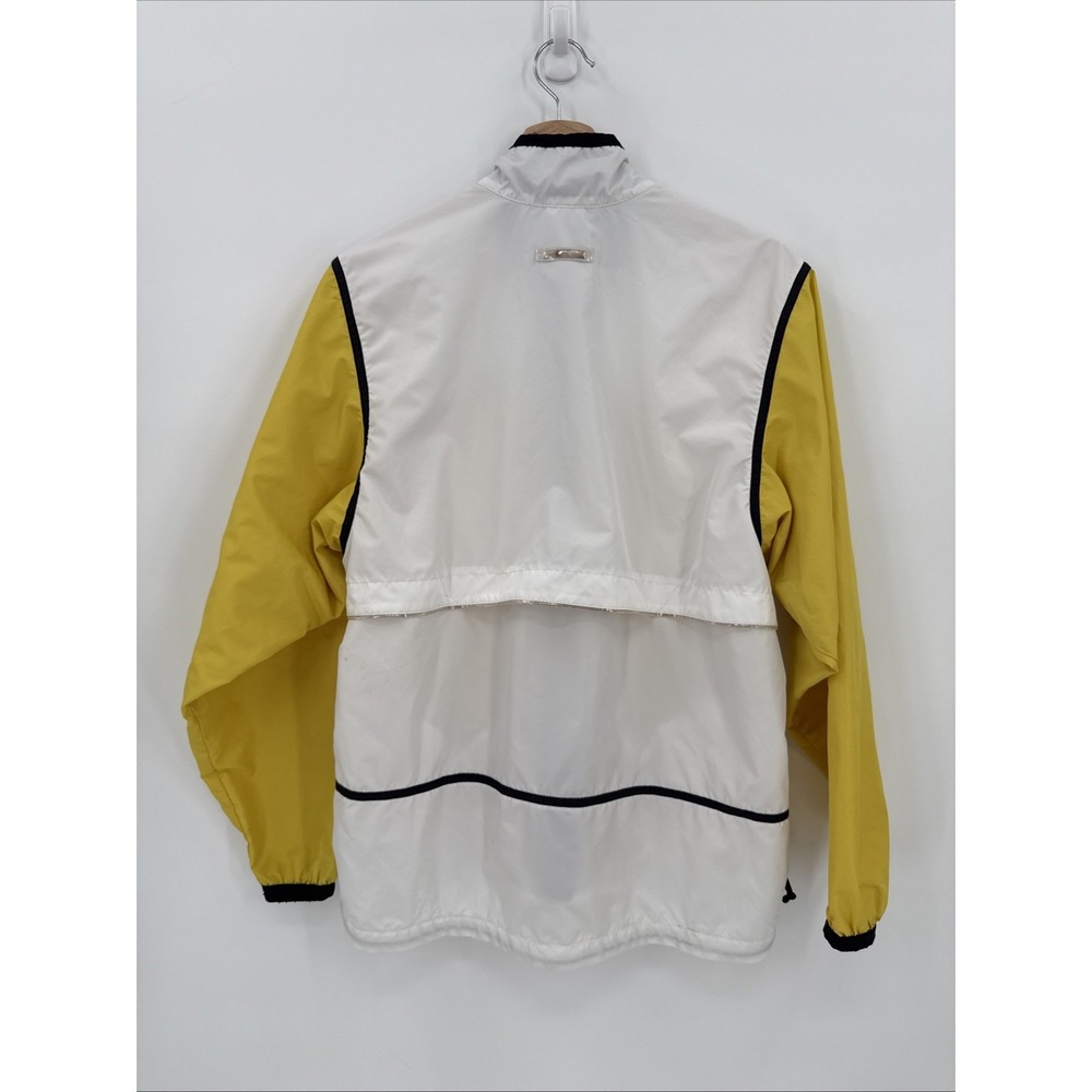 Vintage 90's Nike Men's Yellow White Zip Up Windbreaker Size Medium Retro READ - Picture 7 of 14